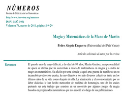 Magia y Matemáticas de mano de Martin