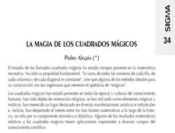 La maguia de los cuadrados mágicos