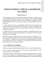 C&oacute;digos secretos