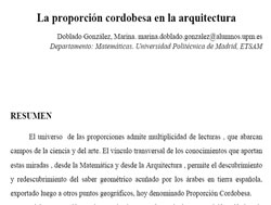 Proporción cordobesa