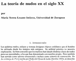 Teor&iacute;a de nudos