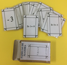 Familias de &aacute;lgebra