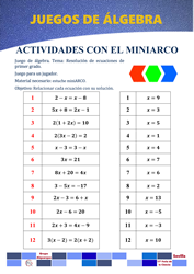Acticidades con miniarco