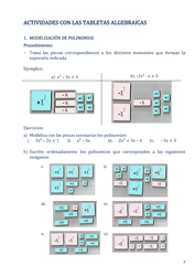 Tabletas algebraicas