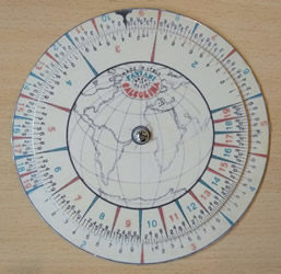 Regla de c�lculo circular