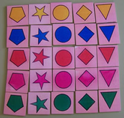 5 figuras ~ 5 colores