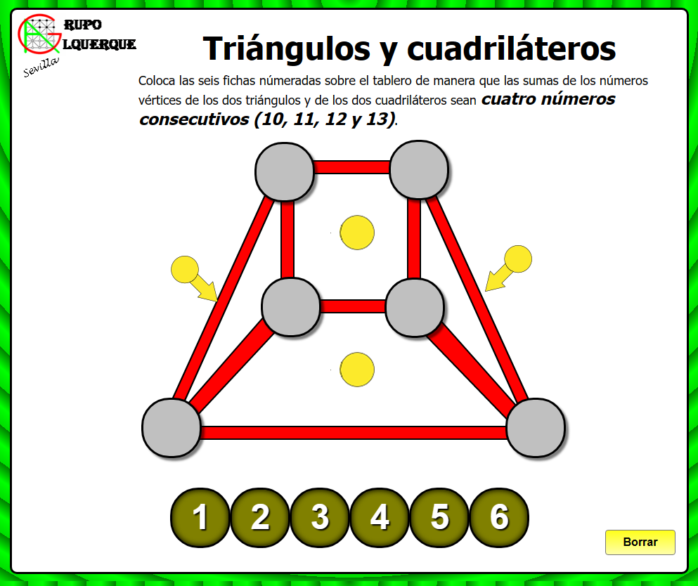 Tri&aacute;ngulo y cuadril&aacute;teros